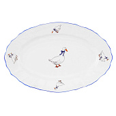 Блюдо овальное 26 см Thun Bernadotte, декор "Гуси" БТФ0329 