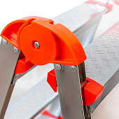  Стремянка стальная двусторонняя 3 ступени, высота платформы 61см, макс. нагр. 120кг. 