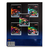 Тетрадь 48л. А5, клетка, скрепка, Огненные мотогонки, 48-5182 Тетрадь 48л. А5, клетка, скрепка, Огненные мотогонки, 48-5182