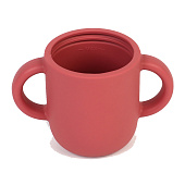 Поильник с трубочкой силиконовый «Try again», 200 мл., вишневый 10101222 Поильник с трубочкой силиконовый «Try again», 200 мл., вишневый 10101222