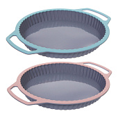 Форма силиконовая "CooKstyle" круглая с ручками 23х31х3см, 312-0834 Форма силиконовая "CooKstyle" круглая с ручками 23х31х3см, 312-0834