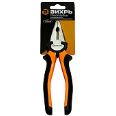  Плоскогубцы комбинированные 180мм, двухкомпонентные рукоятки, Вихрь 