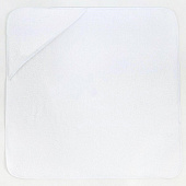  Полотенце-уголок махровый Крошка Я, 85х85 см, белый, хлопок, 320 г/м, 4646194 
