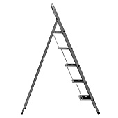 Стремянка стальная 5 ступеней, широкие, высота платформы 116см, макс.нагр. 120(150)кг Сибртех Стремянка стальная 5 ступеней, широкие, высота платформы 116см, макс.нагр. 120(150)кг Сибртех