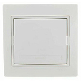  Выключатель встраиваемый 1 клавиша, цвет белый, Lezard MIRA 