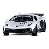 Машина металлическая ТМ Автопанорама 1:43 Lamborghini Aventador SVJ цвет: белый, JB1251558