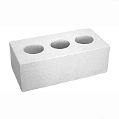  Кирпич силикатный лицевой пустотелый (3отв. 52мм) 250х120х88мм [М-150] /Стройберг 