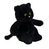 Мягкая игрушка, Котик черный, 25 см