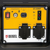 Электрогенератор инверторный 2500Вт, 5 л, АИ-92, Denzel GT-2500iF Электрогенератор инверторный 2500Вт, 5 л, АИ-92, Denzel GT-2500iF