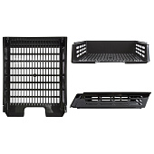 Лоток горизонтальный для бумаг Brauberg Basic, А4, с пазами, сетчатый, черный, 237011 Лоток горизонтальный для бумаг Brauberg Basic, А4, с пазами, сетчатый, черный, 237011