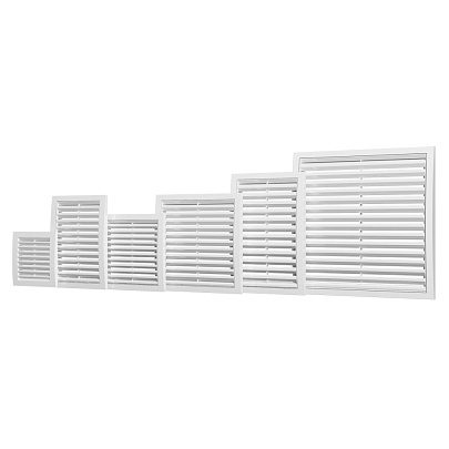  Решетка вент наружная ASA 350х350 белая 3535РРН 