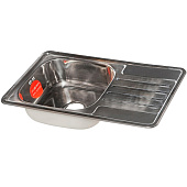  Мойка врезная 76х42см 0,6мм с сифоном ЛЕВАЯ MLN7642 Melana 