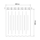 Штора для ванной 200х240 (ВхШ) полиэстер BD02P24i11 Iddis Штора для ванной 200х240 (ВхШ) полиэстер BD02P24i11 Iddis