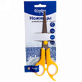  Ножницы универсальные 17,5 см, с упором для пальца, цветные, 915-045 