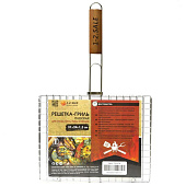 Решетка-гриль плоская 1-2.SALE 31х24х1,5см /дл.50см (3.5/2.5/1.5мм), хром.сталь/дер. 795374 Решетка-гриль плоская 1-2.SALE 31х24х1,5см /дл.50см (3.5/2.5/1.5мм), хром.сталь/дер. 795374