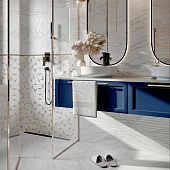 Декор 30х60 Marble Gold белый /БерезаКерамика