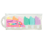  Набор текстовыделителей 6 ПАСТЕЛЬНЫХ ЦВЕТОВ, ЮНЛАНДИЯ "СЛАДКИЕ ИСТОРИИ", линия 1-5 мм, 152511 