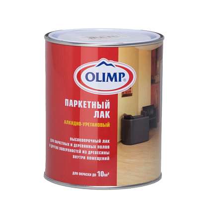 Лак паркетный матовый Олимп 0,9л Лак паркетный матовый Олимп 0,9л