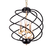  Люстра в стиле модерн 10211/3M FGD+BK 40Вт Е14 S=7м2 /ЭкономСвет 