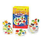 Игра настольная Дублик-фотик, 30 карточек, фрукты и овощи, 02487 Игра настольная Дублик-фотик, 30 карточек, фрукты и овощи, 02487