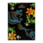 Бизнес-блокнот А4, 80 л, блок, клетка, твердая обложка, матовая ламинация, 3D-фольга, Китайский дракон, 80ББ4лофВ1_28859 Бизнес-блокнот А4, 80 л, блок, клетка, твердая обложка, матовая ламинация, 3D-фольга, Китайский дракон, 80ББ4лофВ1_28859