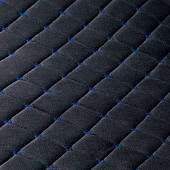  Накидки на сиденье Car Performance передние 2 шт алькантара черн/синие 5шт/уп CUS-1012 BK/BL 