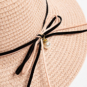  Шляпа женская с бантиком MINAKU, р-р 56-58, розовый    7311491 