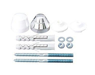 Набор для крепления писсуара 12х120 белый Набор для крепления писсуара 12х120 белый