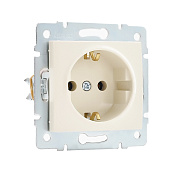 Розетка СП 1-м с/з крем Карина Розетка СП 1-м с/з крем Карина