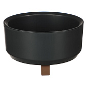Кашпо 'Грация прайм' 2,25 л d=220мм h=125мм антрацит К1673 Кашпо 'Грация прайм' 2,25 л d=220мм h=125мм антрацит К1673