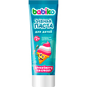 Зубная паста детская BABIKO Kids Story 75мл Клубничное мороженное 2+ Зубная паста детская BABIKO Kids Story 75мл Клубничное мороженное 2+