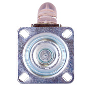  Опора колесная повор.на площ. 75мм полиур/пласт (прозрачный 1 шт)(40кг) 