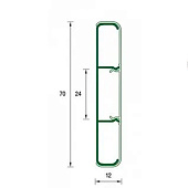  Наличник плоский с кабель-каналом 70х12х2200мм (20) Дуб северный 213 /Деконика 