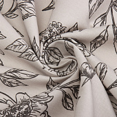  Скатерть (саржа) 149х180 Этель Black flowers 10283361 