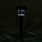  Фонарь садовый Шар 34/10х10см LED на солнечной батарее, холодный белый арт.MASP8251 Код258523 