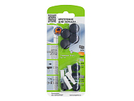  Комплект крепления для зеркала, чёрный рифлёный, 1шт, блистер 