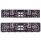 Рамка для номера пластм с защелкой белая без надписи SKYWAY полированная 1шт Рамка для номера пластм с защелкой белая без надписи SKYWAY полированная 1шт