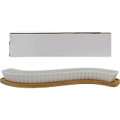 Менажница на бамбуковой подставке Волна фарфор, бамбук PJ03022 Менажница на бамбуковой подставке Волна фарфор, бамбук PJ03022