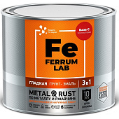 Грунт-эмаль по ржавчине 3 в 1 полуматовая база С,FERRUM LAB 1,8 л Грунт-эмаль по ржавчине 3 в 1 полуматовая база С,FERRUM LAB 1,8 л