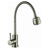 Смеситель для кухни Булат с гибким изливом нерж.сталь 511513 Антей Смеситель для кухни Булат с гибким изливом нерж.сталь 511513 Антей