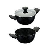 Кастрюля 5,6л. с крышкой 28см Linea GRANITO NERO 93-AL-GN-4-28
