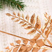 Цветы искусственные блеск «Завитки и листики», h=36 см, золото 3543961 Цветы искусственные блеск «Завитки и листики», h=36 см, золото 3543961