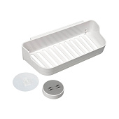  Полка прямая Light белая на липучке  B6680-13 