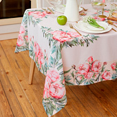 Скатерть (полиэстер) 145х215 Доляна Рeonies flowers 10343571