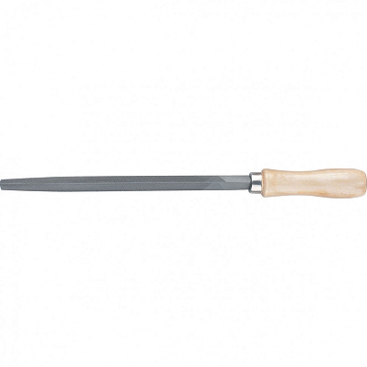  Напильник, 200 мм, трехгранный, деревянная ручка// Сибртех 
