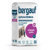  Шпаклевка финишная гипсовая Finish Gips 18кг /Bergauf 