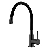  Смеситель для кухни Snake гибкий излив черный K44BTotal Esko 