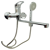 Смеситель для ванны с длинным изливом силумин хром R3223F Rainsberg