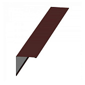 Планка угла наружного 0,4х115х115 L=2м (RAL 8017 шоколадно-коричневый)