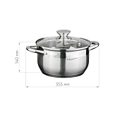 Кастрюля Катунь Диана 6л, KT01-D-52